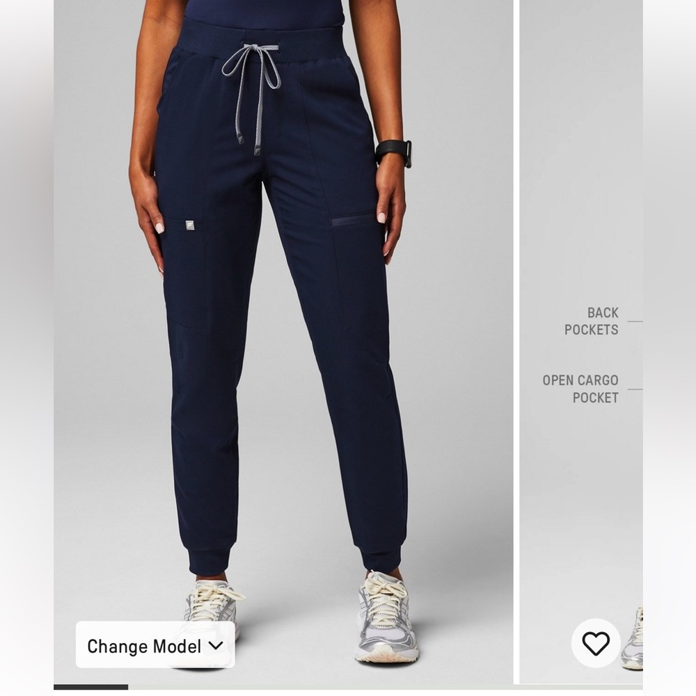 Fabletics Scrubs On Call Joggers Navy